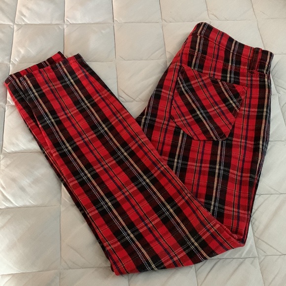 Current/Elliott The Stiletto Tartan Mid-rise jeans size 25 like new - Picture 6 of 10